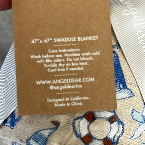 Angel Dear Nautical Notebook Swaddle NWT - Picture 2 of 5